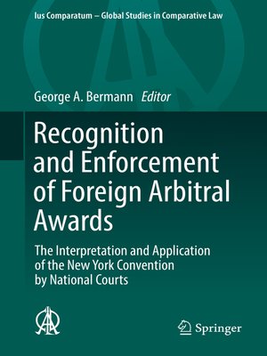 cover image of Recognition and Enforcement of Foreign Arbitral Awards